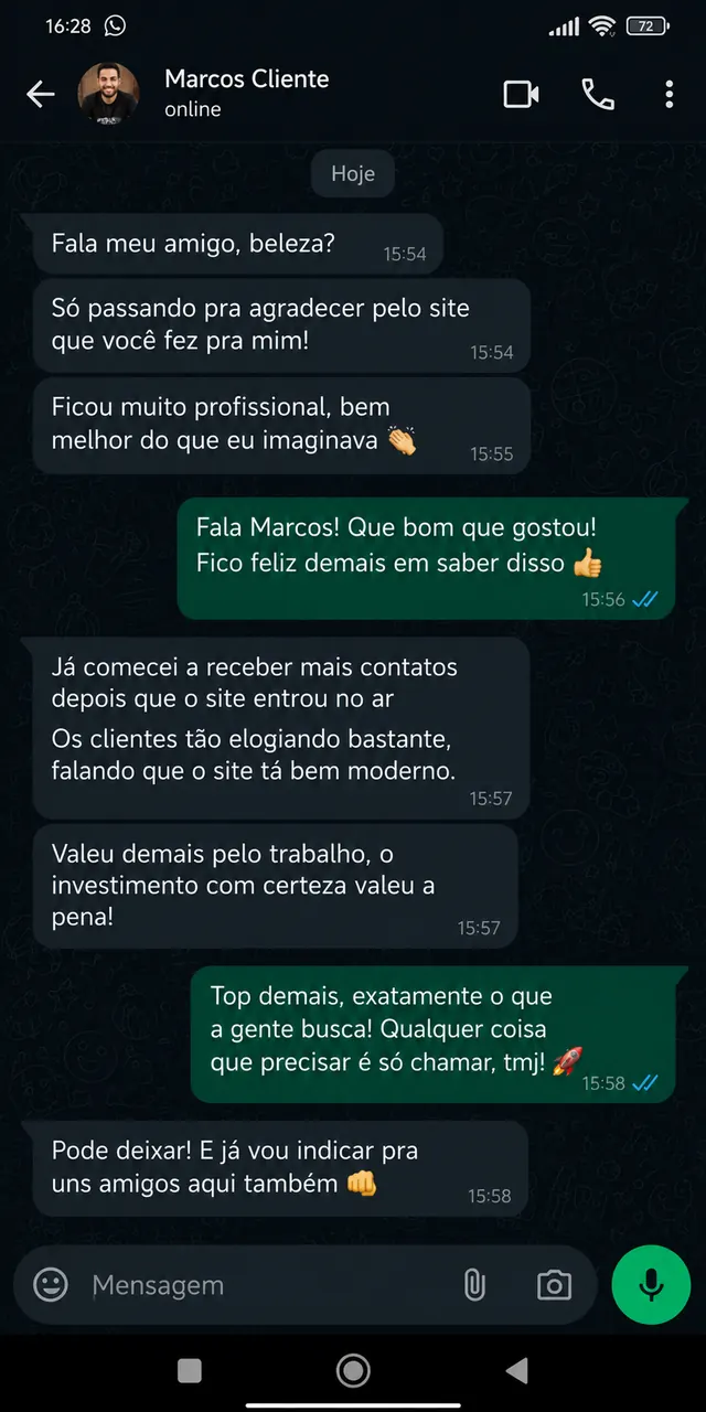 Depoimento de cliente 6