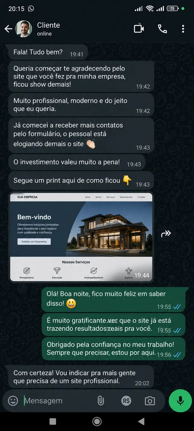 Depoimento de cliente 3